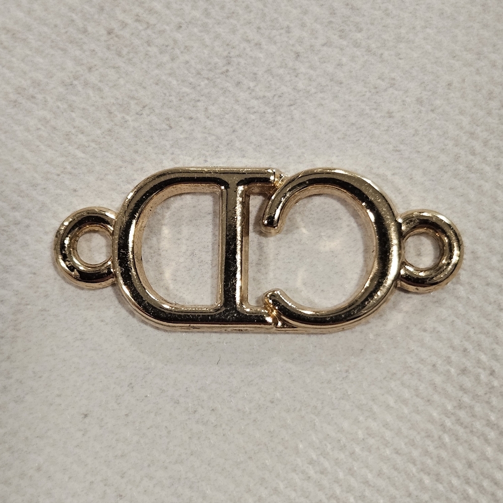Dior Gold Cd Replacement Charm/Pull Accessory - image 2